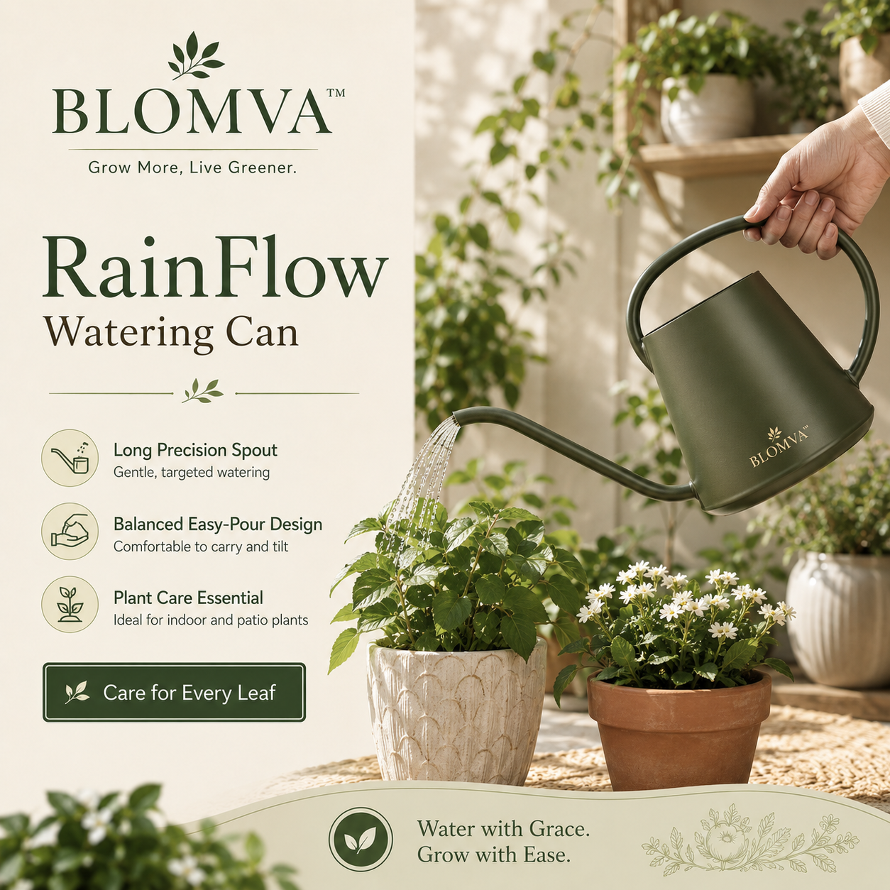 BLOMVA™ RainFlow Watering Can