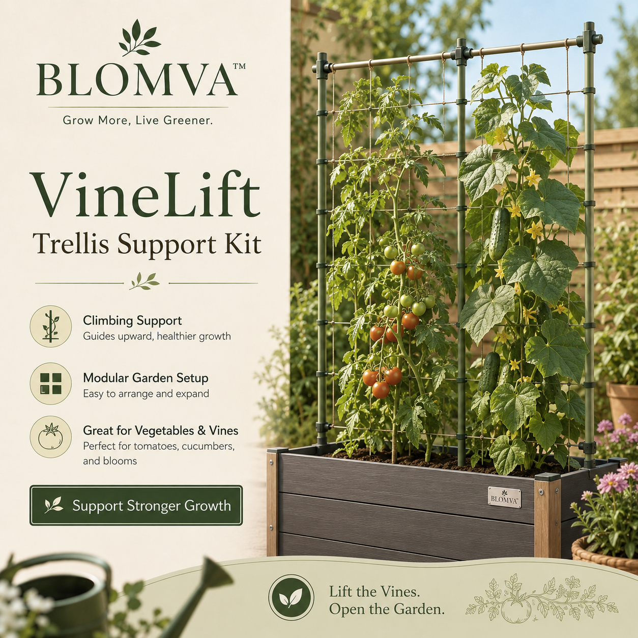 BLOMVA™ VineLift Trellis Support Kit